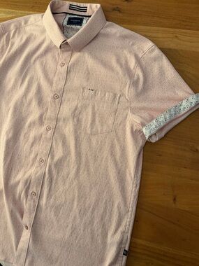 7 Diamonds Stretch Pink Textured Shirt